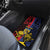 Romania Car Mats The Eurasian Lynx With The Peony - Wonder Print Shop