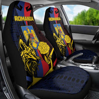 Romania Car Seat Cover The Eurasian Lynx With The Peony - Wonder Print Shop