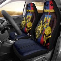 Romania Car Seat Cover The Eurasian Lynx With The Peony - Wonder Print Shop