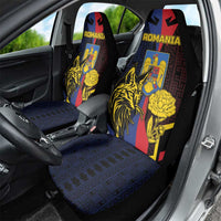 Romania Car Seat Cover The Eurasian Lynx With The Peony - Wonder Print Shop