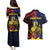 Personalized Romania Couples Matching Puletasi and Hawaiian Shirt The Eurasian Lynx With The Peony - Wonder Print Shop
