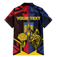 Personalized Romania Family Matching Mermaid Dress and Hawaiian Shirt The Eurasian Lynx With The Peony - Wonder Print Shop