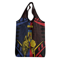 Romania Grocery Bag The Eurasian Lynx With The Peony - Wonder Print Shop