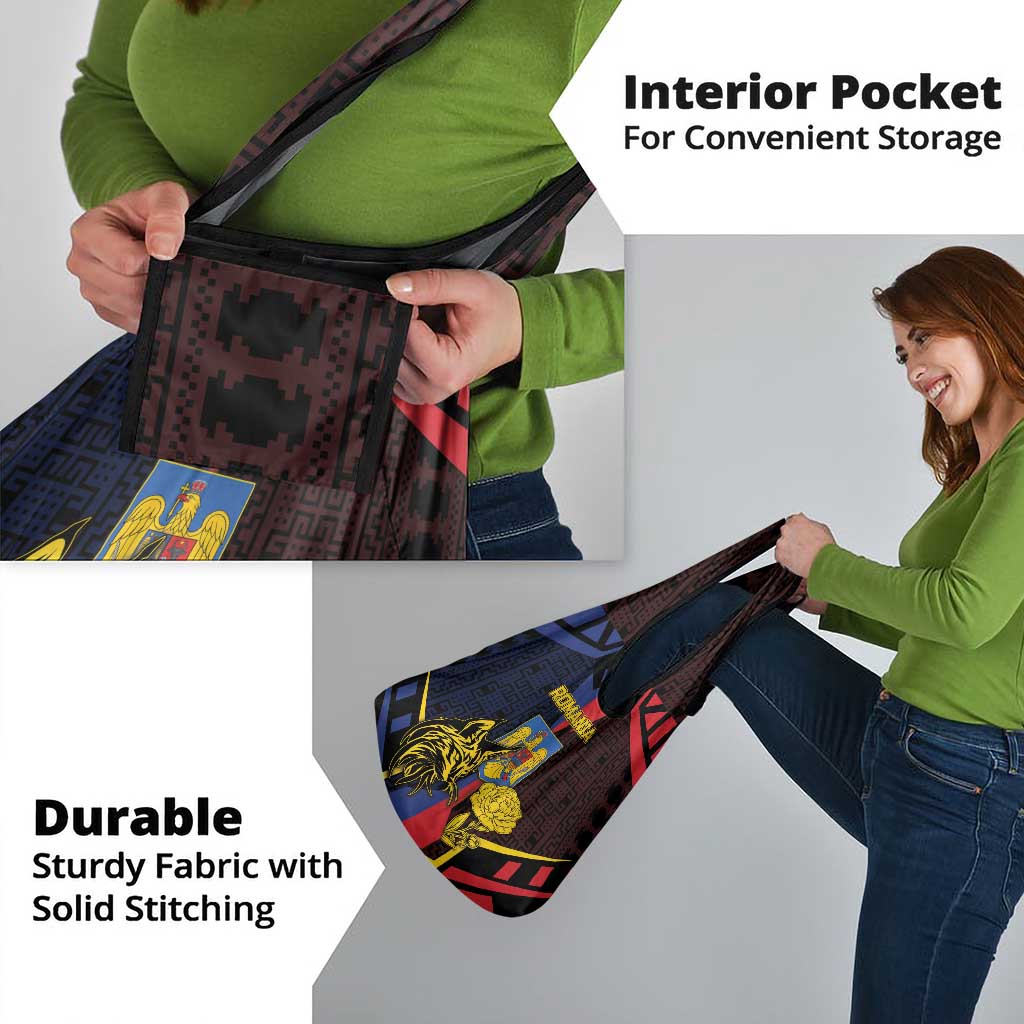 Romania Grocery Bag The Eurasian Lynx With The Peony - Wonder Print Shop