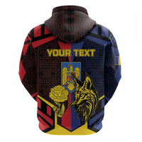 Personalized Romania Hoodie The Eurasian Lynx With The Peony - Wonder Print Shop