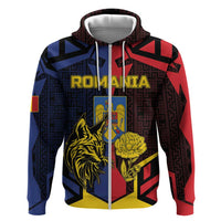 Personalized Romania Hoodie The Eurasian Lynx With The Peony - Wonder Print Shop