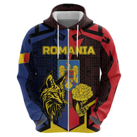 Personalized Romania Hoodie The Eurasian Lynx With The Peony - Wonder Print Shop