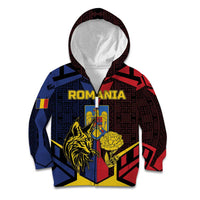 Personalized Romania Kid Hoodie The Eurasian Lynx With The Peony - Wonder Print Shop