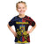 Personalized Romania Kid T Shirt The Eurasian Lynx With The Peony - Wonder Print Shop