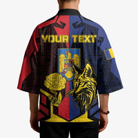 Personalized Romania Kimono The Eurasian Lynx With The Peony - Wonder Print Shop