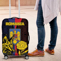 Romania Luggage Cover The Eurasian Lynx With The Peony - Wonder Print Shop