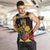 Personalized Romania Men Tank Top The Eurasian Lynx With The Peony - Wonder Print Shop