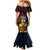 Personalized Romania Mermaid Dress The Eurasian Lynx With The Peony - Wonder Print Shop