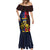 Personalized Romania Mermaid Dress The Eurasian Lynx With The Peony - Wonder Print Shop