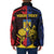 Personalized Romania Padded Jacket The Eurasian Lynx With The Peony - Wonder Print Shop