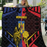 Romania Quilt The Eurasian Lynx With The Peony - Wonder Print Shop