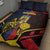 Romania Quilt Bed Set The Eurasian Lynx With The Peony - Wonder Print Shop