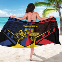 Romania Sarong The Eurasian Lynx With The Peony - Wonder Print Shop