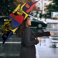 Romania Umbrella The Eurasian Lynx With The Peony - Wonder Print Shop