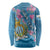 Personalized San Marino Long Sleeve Shirt The Cyclamen Cyprium With Coat Of Arms - Wonder Print Shop