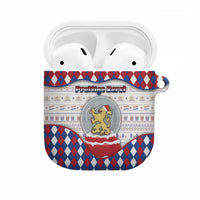 Netherlands Christmas AirPods Case Lion Symbol In Snow Globe - Wonder Print Shop