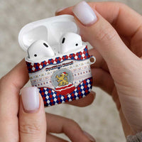 Netherlands Christmas AirPods Case Lion Symbol In Snow Globe - Wonder Print Shop