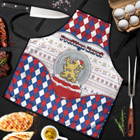 Netherlands Christmas Apron Lion Symbol In Snow Globe - Wonder Print Shop