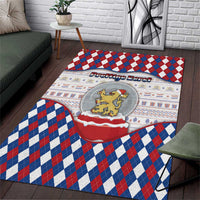 Netherlands Christmas Area Rug Lion Symbol In Snow Globe - Wonder Print Shop