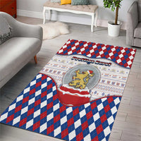 Netherlands Christmas Area Rug Lion Symbol In Snow Globe - Wonder Print Shop