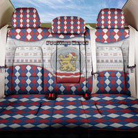 Netherlands Christmas Back Car Seat Cover Lion Symbol In Snow Globe - Wonder Print Shop