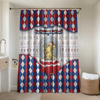 Netherlands Christmas Bathroom Set Lion Symbol In Snow Globe - Wonder Print Shop