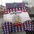 Netherlands Christmas Bedding Set Lion Symbol In Snow Globe - Wonder Print Shop