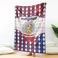 Netherlands Christmas Blanket Lion Symbol In Snow Globe - Wonder Print Shop