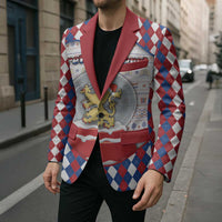 Netherlands Christmas Blazer Lion Symbol In Snow Globe - Wonder Print Shop