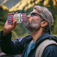 Netherlands Christmas 4 in 1 Can Cooler Tumbler Lion Symbol In Snow Globe - Wonder Print Shop