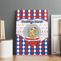 Netherlands Christmas Canvas Wall Art Lion Symbol In Snow Globe - Wonder Print Shop