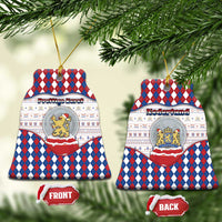 Netherlands Christmas Ceramic Ornament Lion Symbol In Snow Globe - Wonder Print Shop