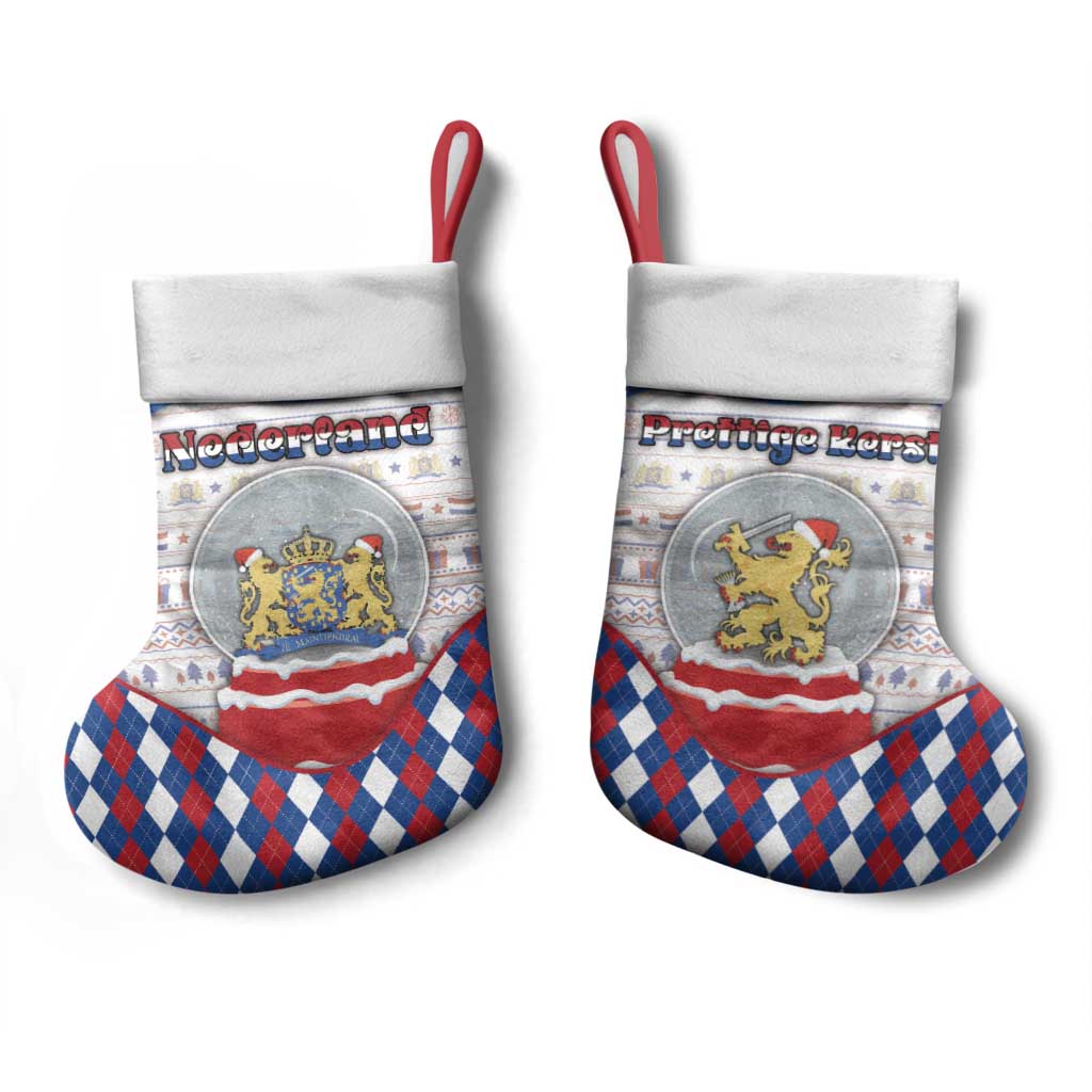 Netherlands Christmas Stocking Lion Symbol In Snow Globe - Wonder Print Shop