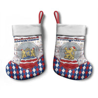 Netherlands Christmas Stocking Lion Symbol In Snow Globe - Wonder Print Shop