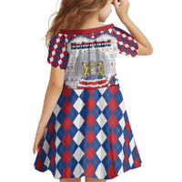 Netherlands Christmas Family Matching Off The Shoulder Long Sleeve Dress and Hawaiian Shirt Lion Symbol In Snow Globe - Wonder Print Shop