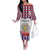 Netherlands Christmas Family Matching Off The Shoulder Long Sleeve Dress and Hawaiian Shirt Lion Symbol In Snow Globe - Wonder Print Shop