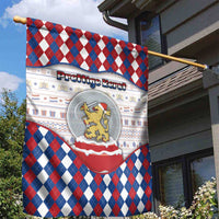 Netherlands Christmas Garden Flag Lion Symbol In Snow Globe - Wonder Print Shop