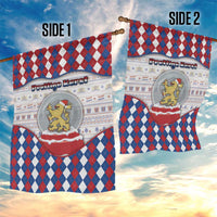 Netherlands Christmas Garden Flag Lion Symbol In Snow Globe - Wonder Print Shop