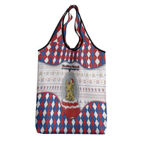 Netherlands Christmas Grocery Bag Lion Symbol In Snow Globe - Wonder Print Shop