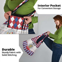 Netherlands Christmas Grocery Bag Lion Symbol In Snow Globe - Wonder Print Shop