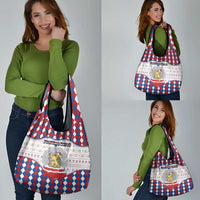 Netherlands Christmas Grocery Bag Lion Symbol In Snow Globe - Wonder Print Shop