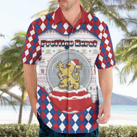 Netherlands Christmas Hawaiian Shirt Lion Symbol In Snow Globe - Wonder Print Shop