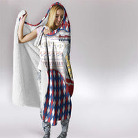 Netherlands Christmas Hooded Blanket Lion Symbol In Snow Globe - Wonder Print Shop