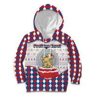 Netherlands Christmas Kid Hoodie Lion Symbol In Snow Globe - Wonder Print Shop