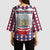 Netherlands Christmas Kimono Sleeve Blouse Lion Symbol In Snow Globe - Wonder Print Shop